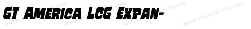 GT America LCG Expan字体转换